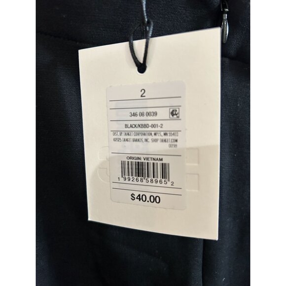 NWT Women's Size 2 'The Boatneck Mini Dress' Black Off-The-Shoulder Fitted Dress - Picture 4 of 7